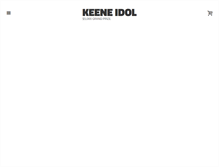 Tablet Screenshot of keeneidol.com